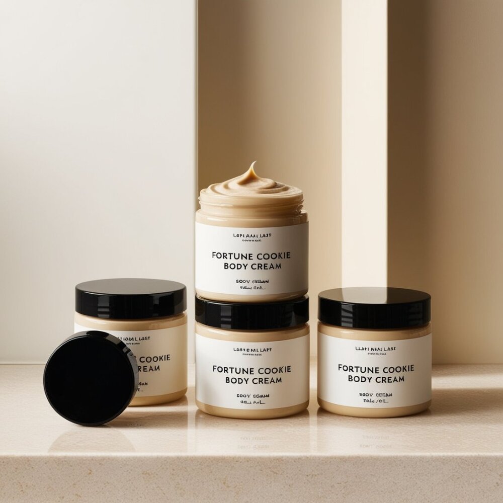 Fortune Cookie Body Creams - with a randomized fortune note just for you
